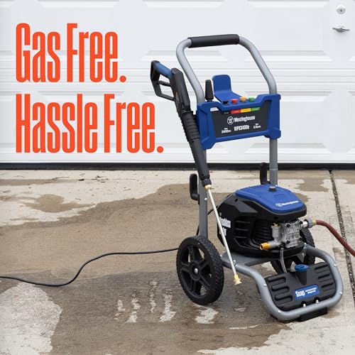 Electric Pressure Washer, 3400 Max PSI, 2.0 Max GPM, Brushless Motor, Onboard Soap Tank, Spray Gun and Wand, 5 Nozzle Set H56735