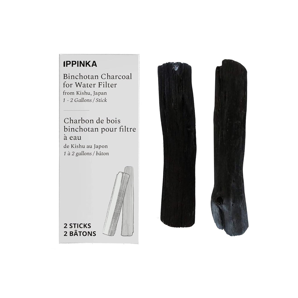 2 Large Binchotan Charcoal Water Purifying Sticks Y95983