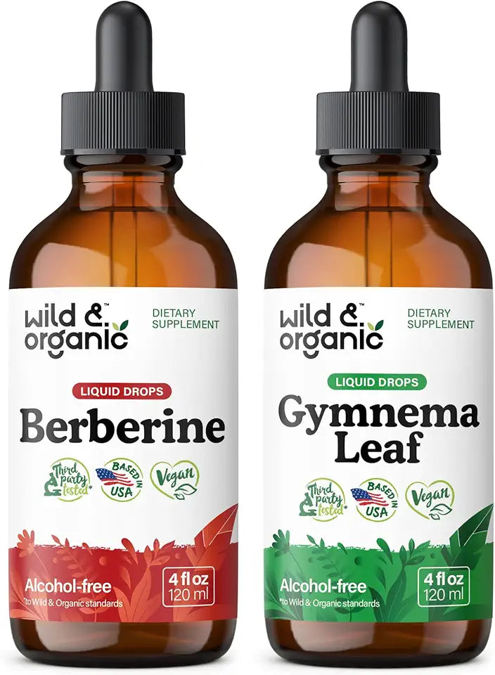 Berberine Tincture 4 fl oz & Gymnema Leaf Tincture 4 fl oz G271