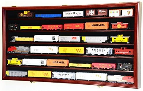 HO Scale Model Train Display Case Cabinet Wall Rack with Lockable P9173