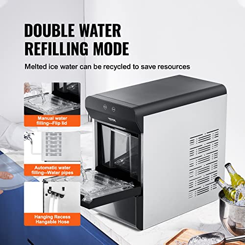 400LBS/24H Ice Making Machine with 330.7LBS Storage Bin V30727