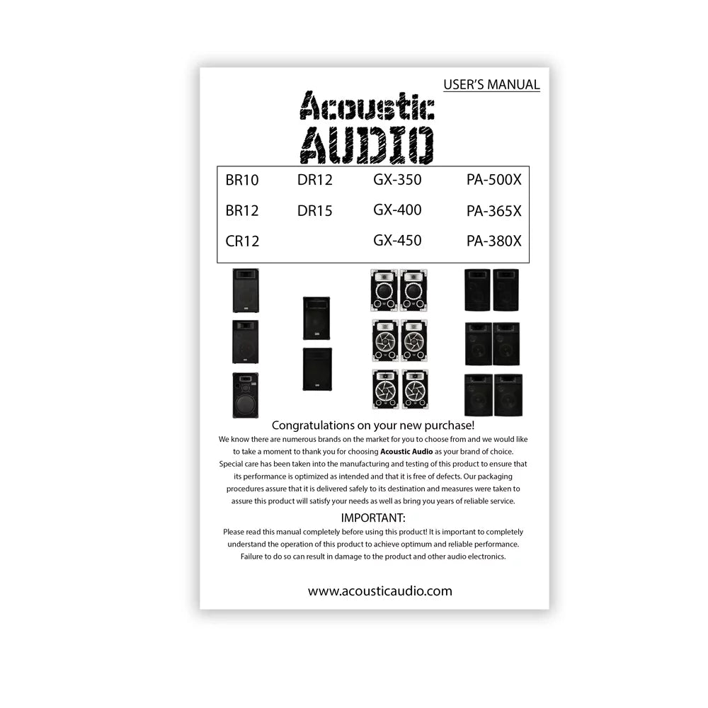 8" 3-Way Passive Speakers B57891