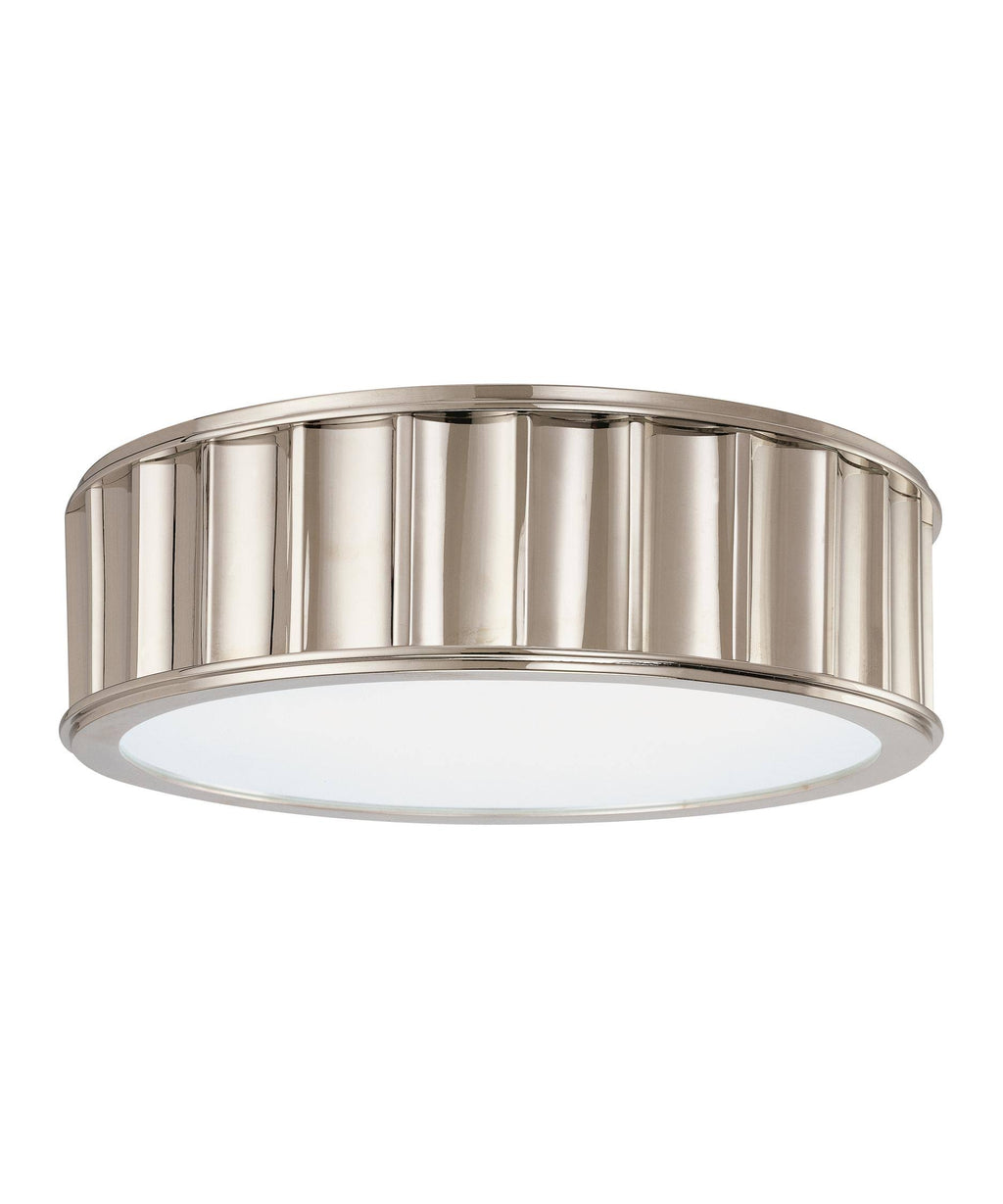 Polished Nickel 2 Light Flush Mount X277335