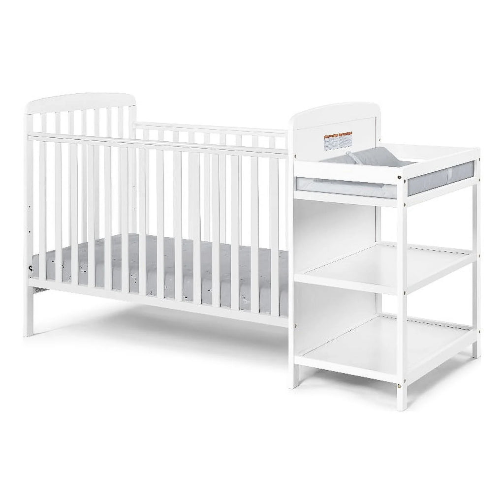 White Crib & Changer Combo W735761