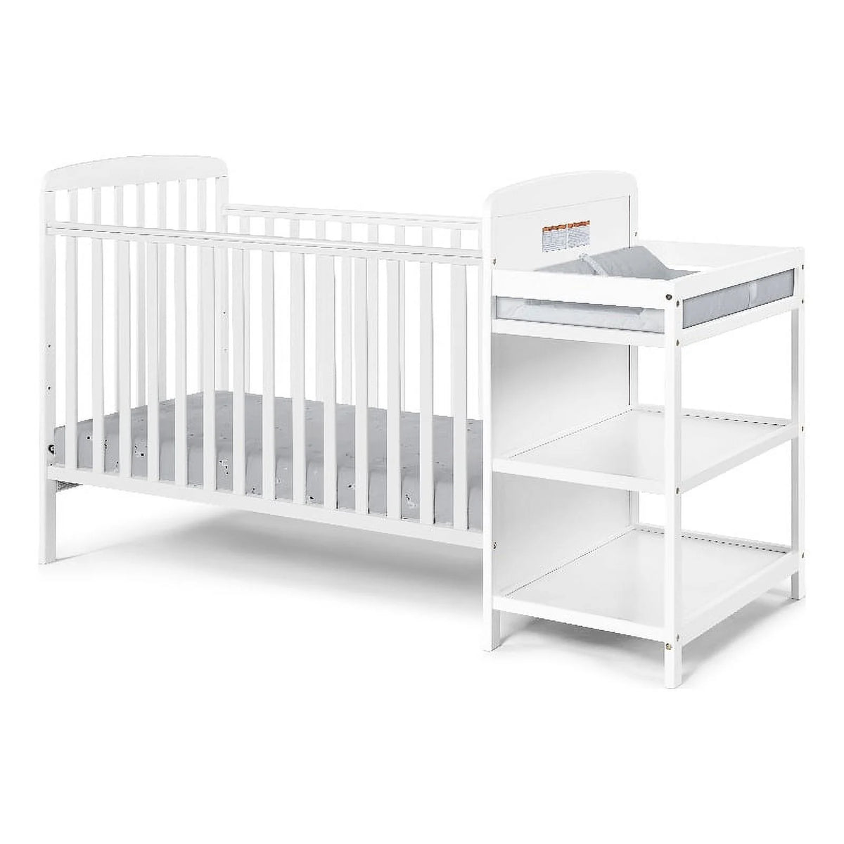 White Crib & Changer Combo W735761