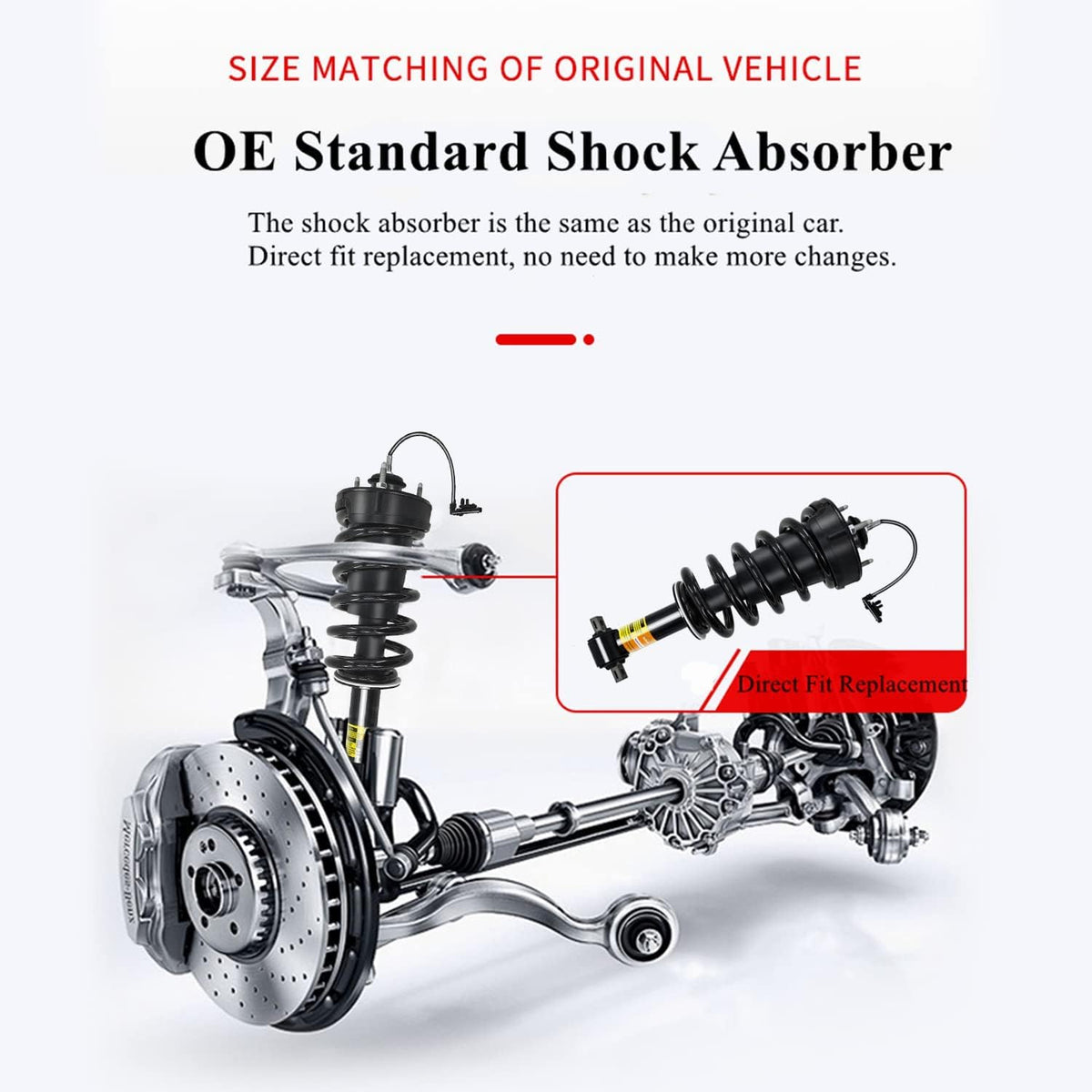 Front Pair Shock Absorber Assy w/Magnetic Control H71564