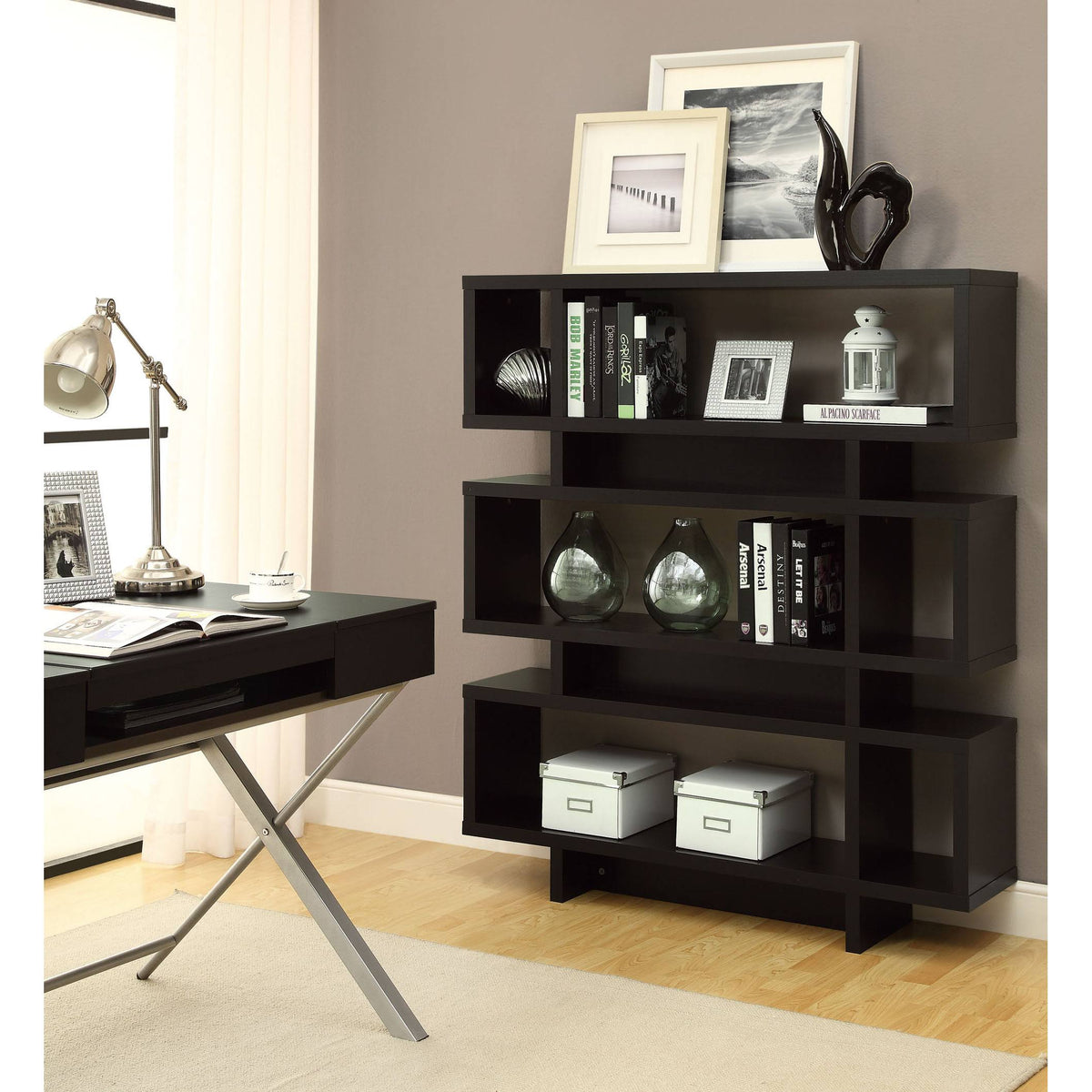 Cappuccino Bookcase V195