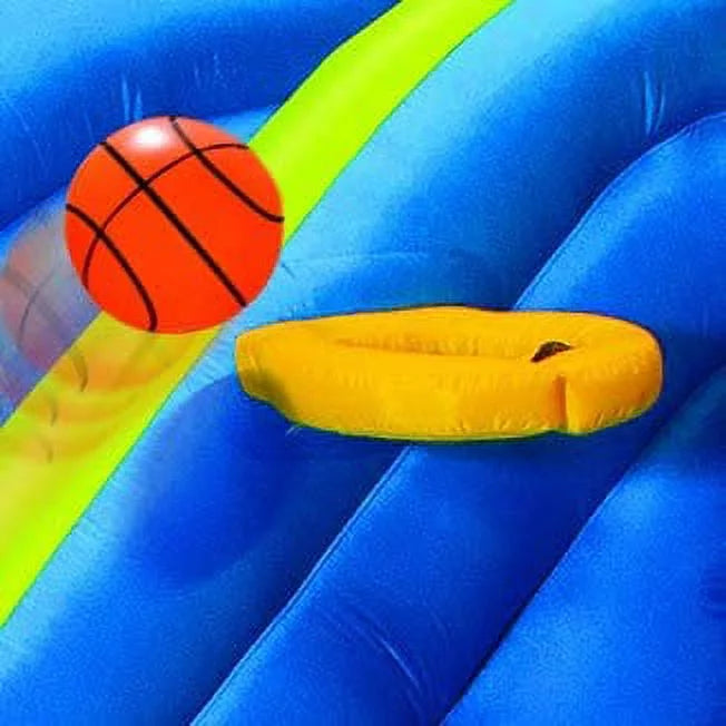 Inflatable Water Slide with Built in Sprinkler and Basketball Hoop X7394