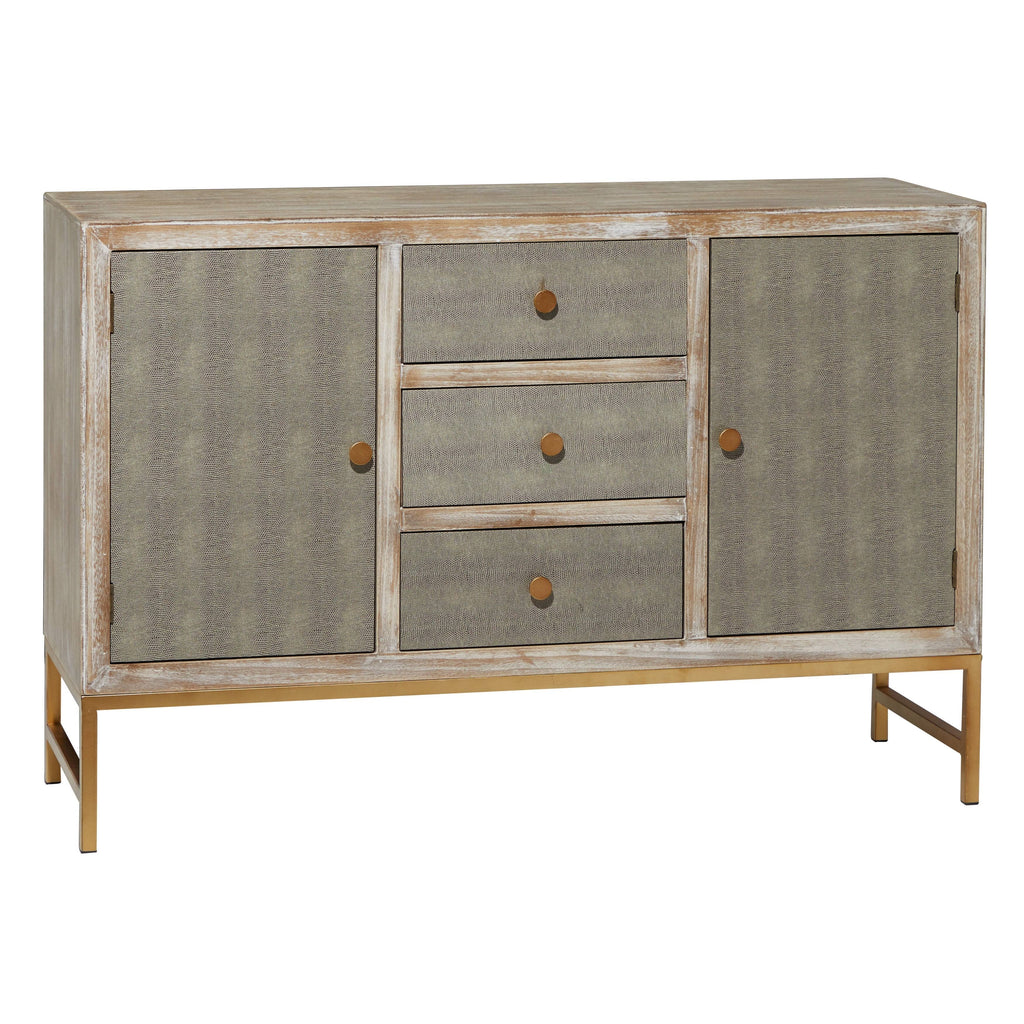 Brown Iron Cabinet P90280
