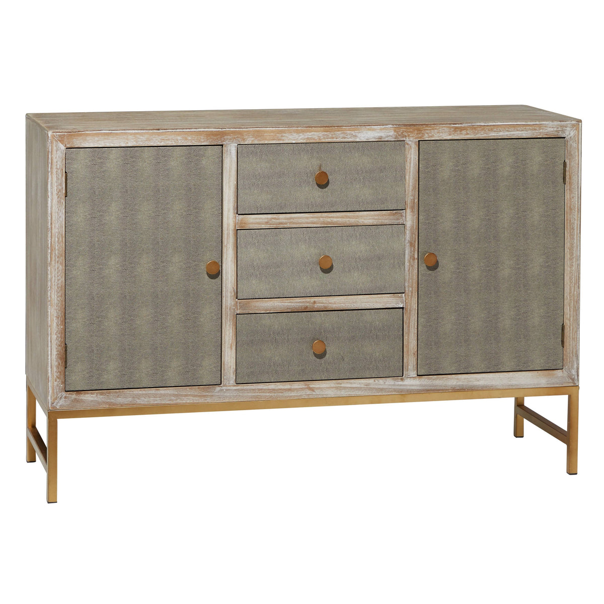 Brown Iron Cabinet P90280