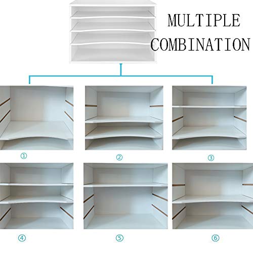 Wood Desktop File Organizer with Adjustable Shelves M903