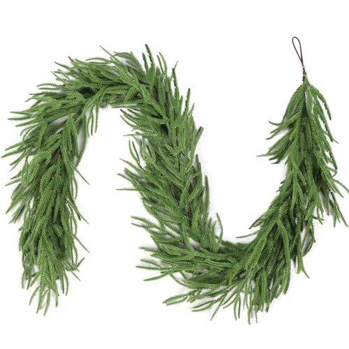 9FT Artificial Norfolk Pine Christmas Garland T40578