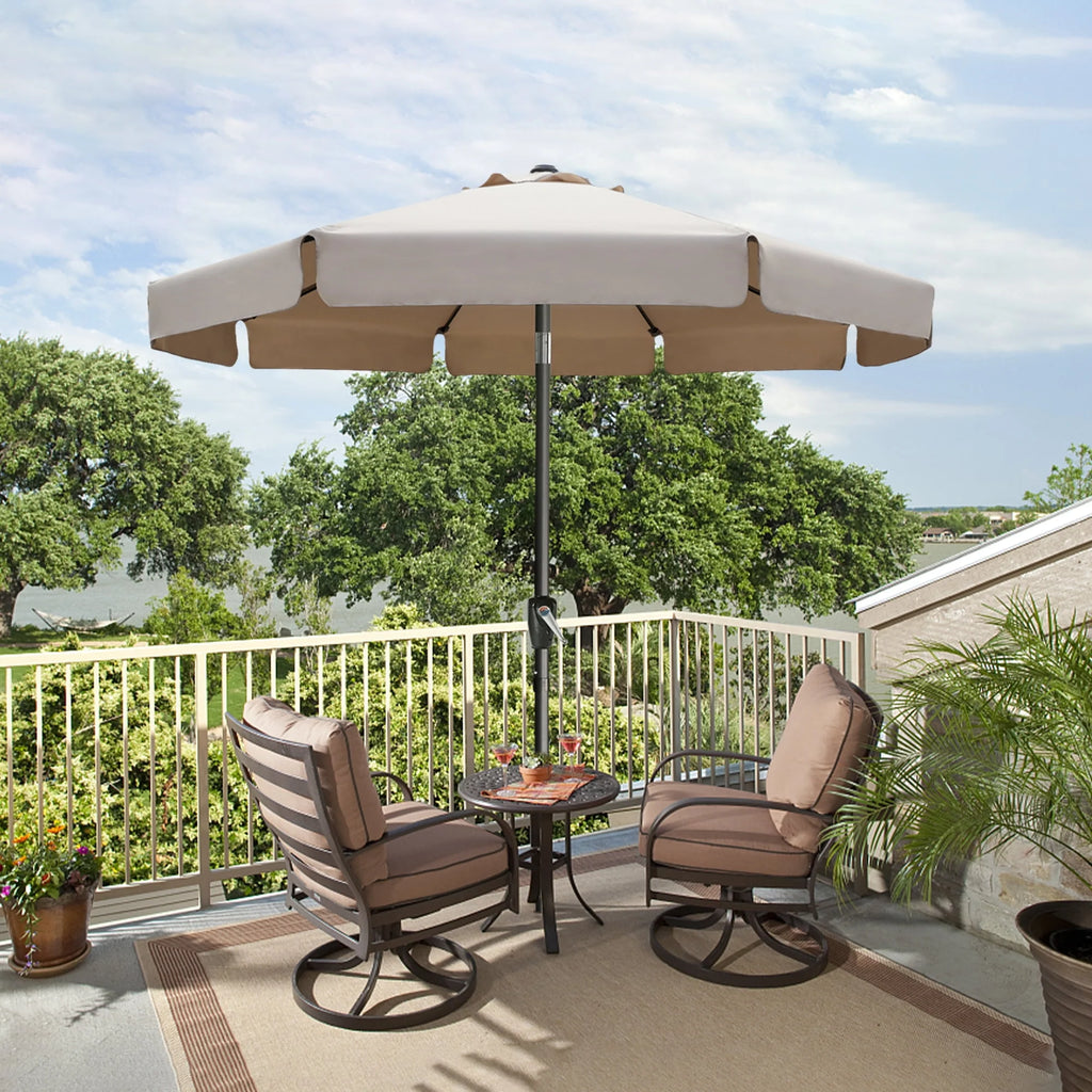 7.5ft Outdoor Market Patio Umbrella with Push Button Tilt M48951