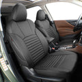 Full Set Car Seat Covers Leatherette Black P6674