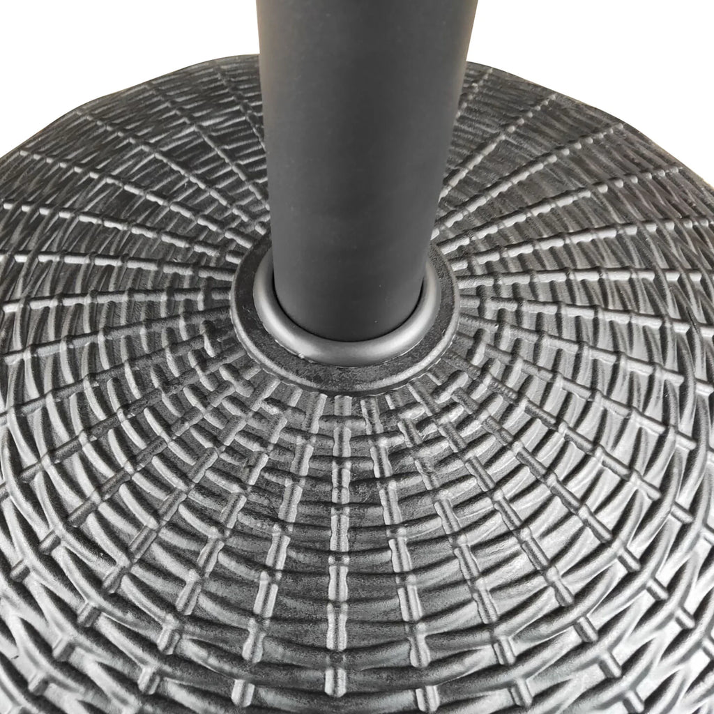 Black Round Powder Coated Resin Patio Umbrella Base Y406
