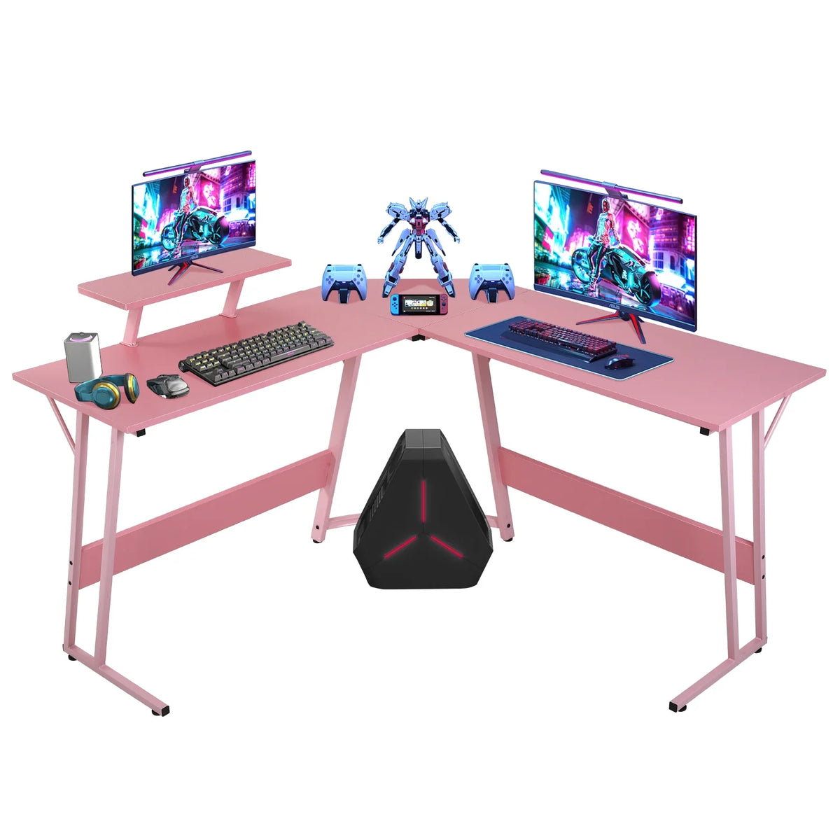 Pink 51 Inch L Shaped Corner Desk C130139