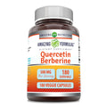 250mg Berberine and 250mg Quercetin 180 Veggie Capsules Supplement K4790