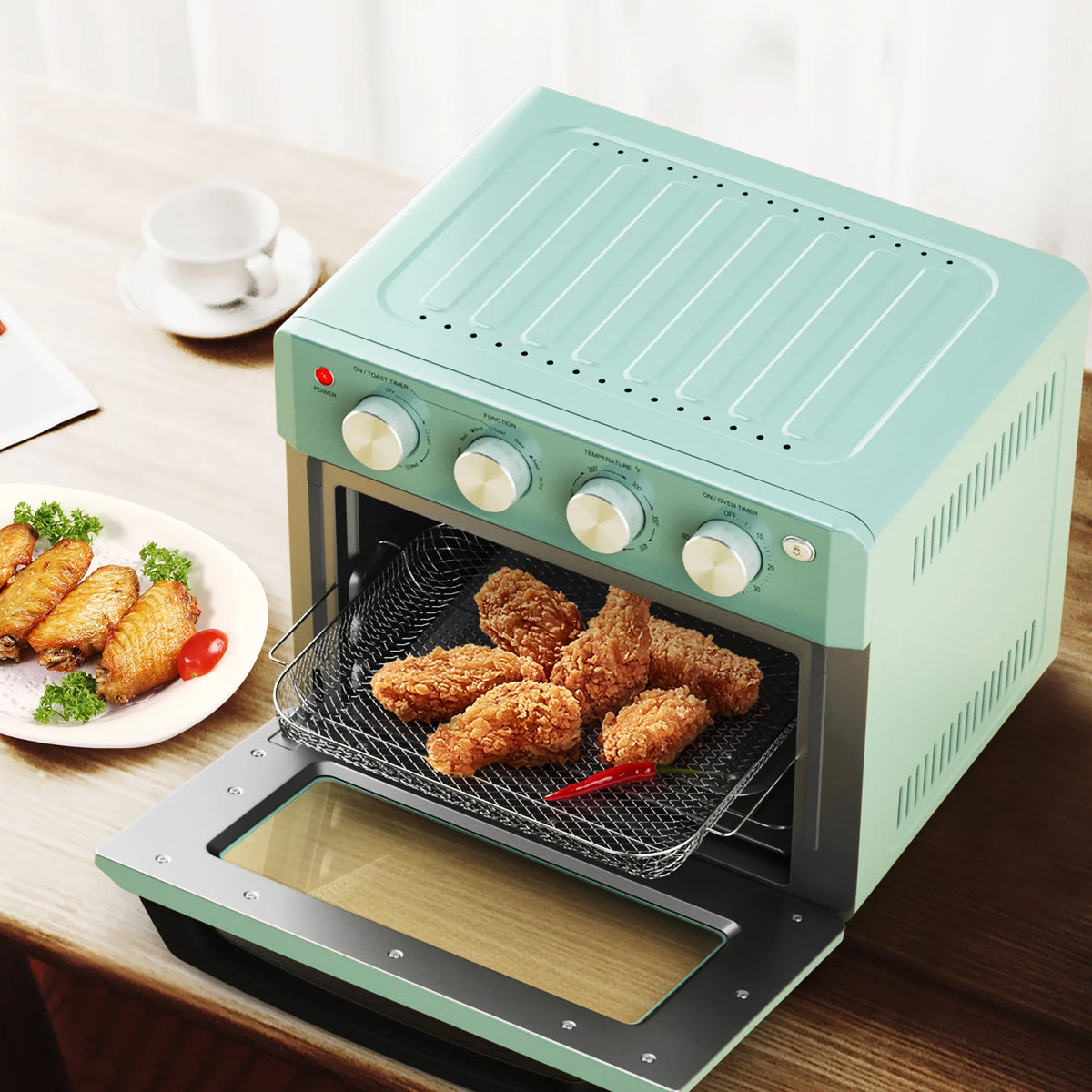 19 QT Air Fryer Toaster Oven with 5 Accessories X895918