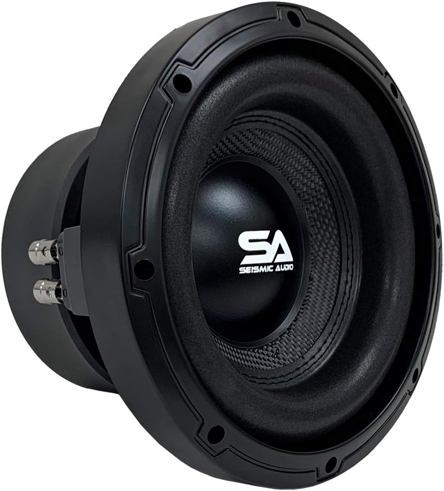 Pair of 8 Inch 1000 Watt Dual 4 Ohm Car Audio Subwoofer Package with Amplifier & Cables L60689