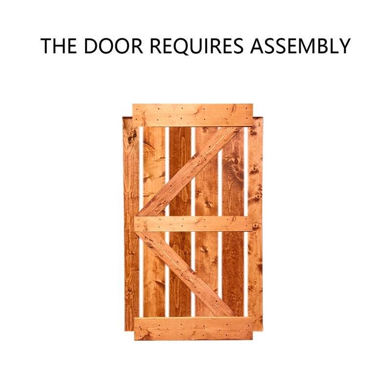 White 60 x 84 Barn Door with Hardware Kit U864