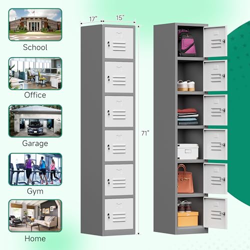 71" Metal Storage Cabinet with Lock J28208