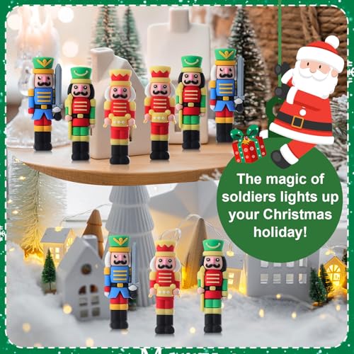60 Pcs Mini Christmas Nutcrackers Figures Z804511