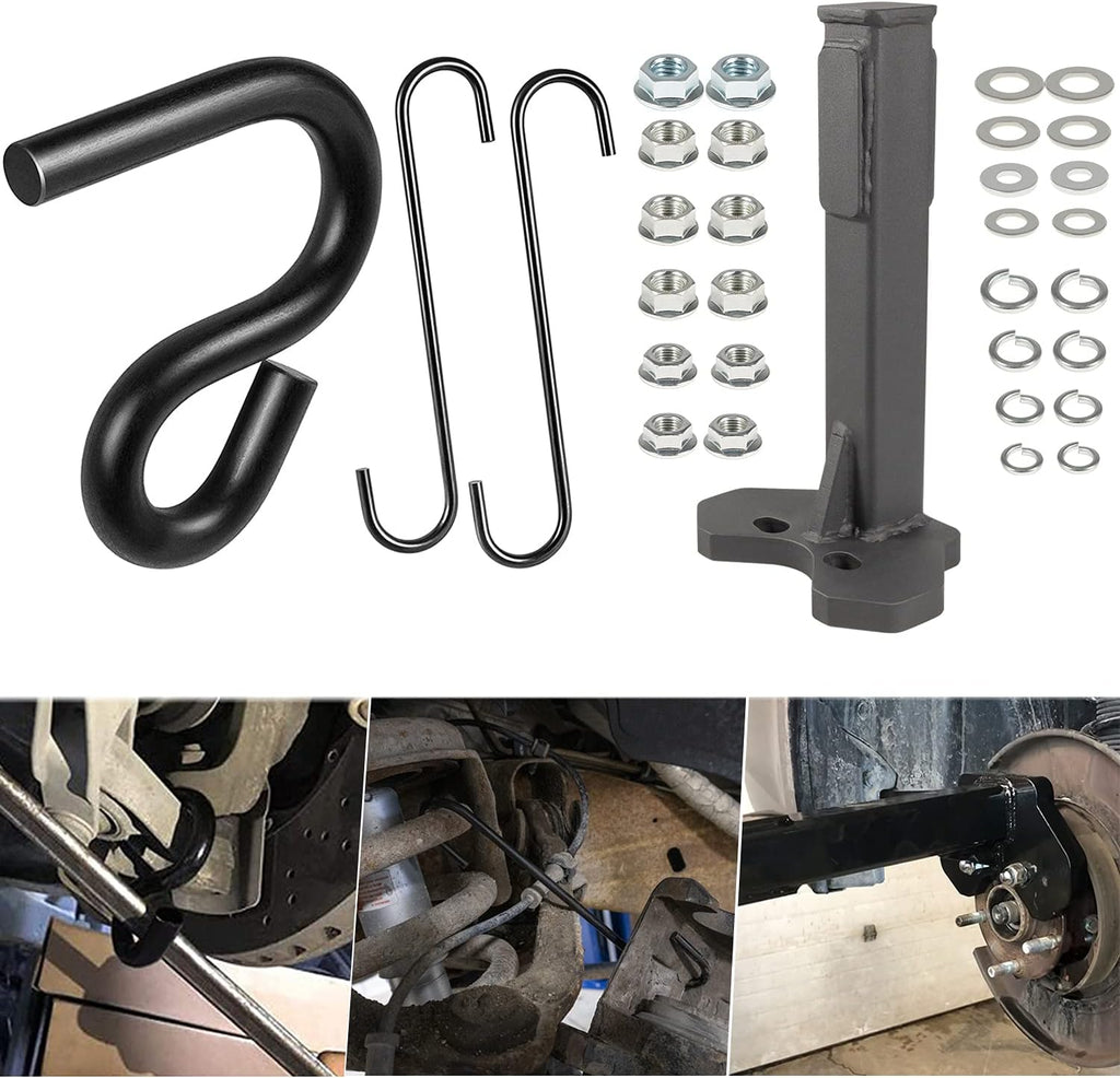 Universal Wheel Hub Removal Tool & Lower Control Arm Prying Tool & Black Brake Caliper Hangers J72373