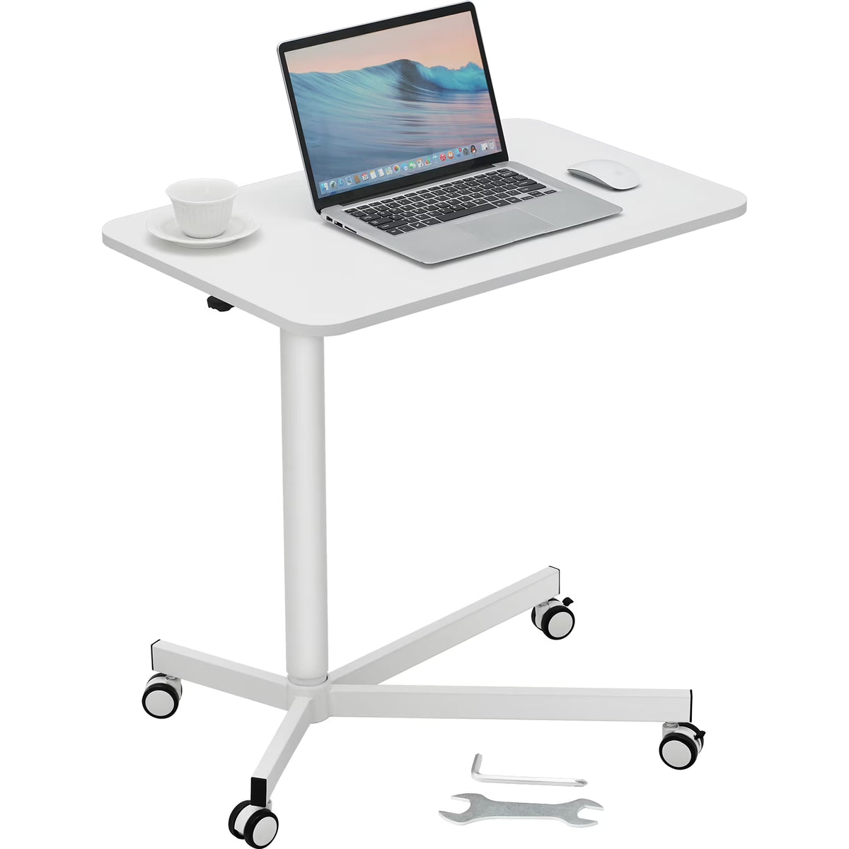 Mobile Standing Desk with 360° Swivel Wheels F45236