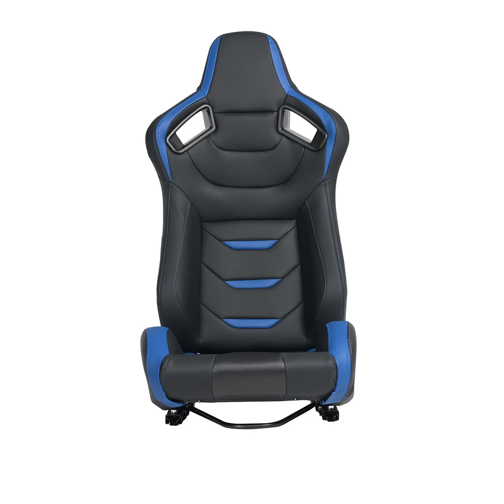 2PCS Universal PVC Leather Racing Seats with Dual Lock Sliders M19199
