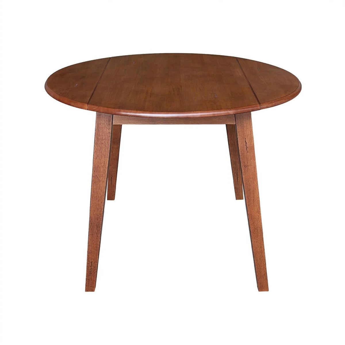 42" Round Solid Wood Dual Drop Leaf Table with 4 Chairs R640878