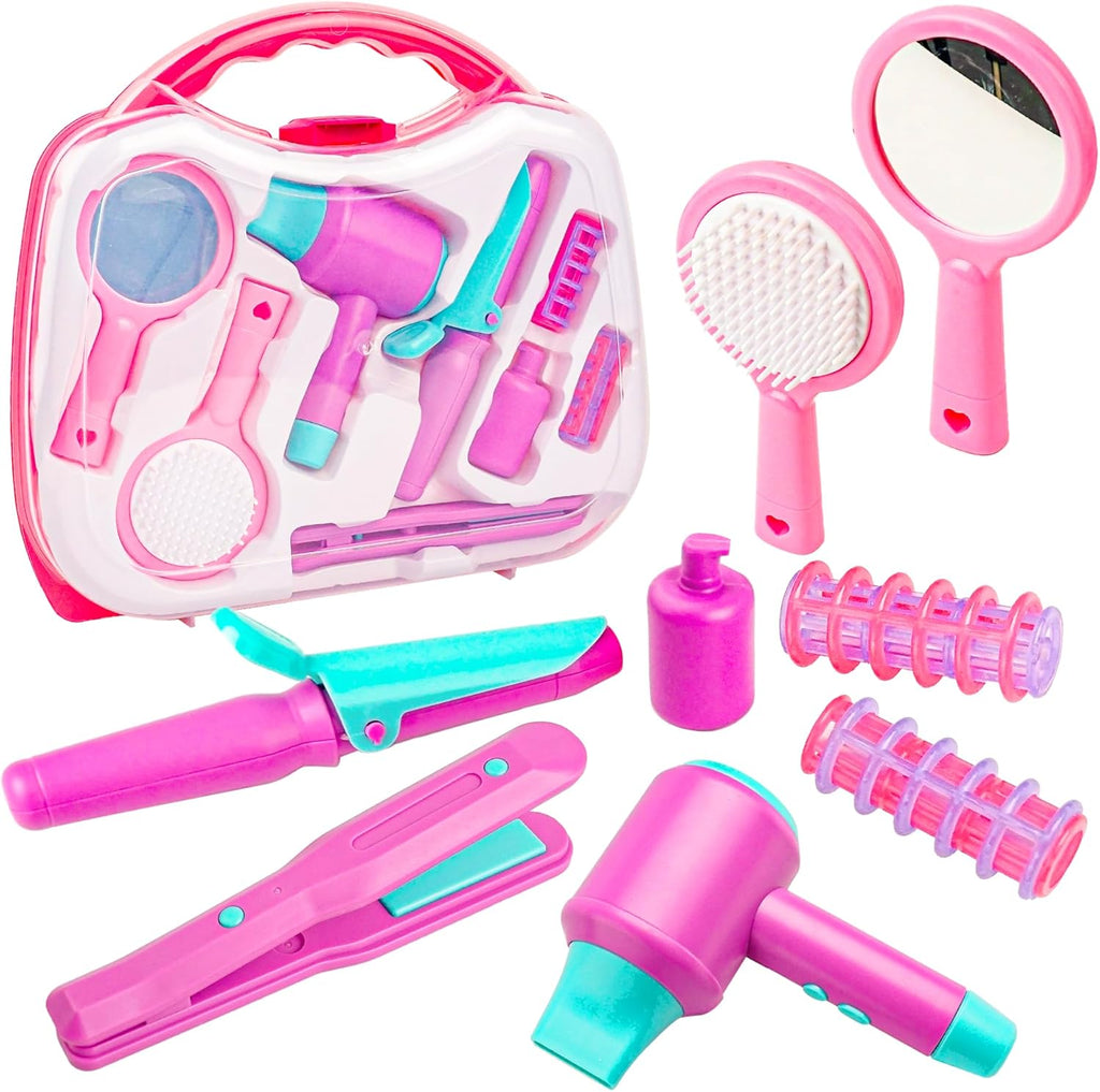 Kids Hair Salon Toys with Carrying Case L9347