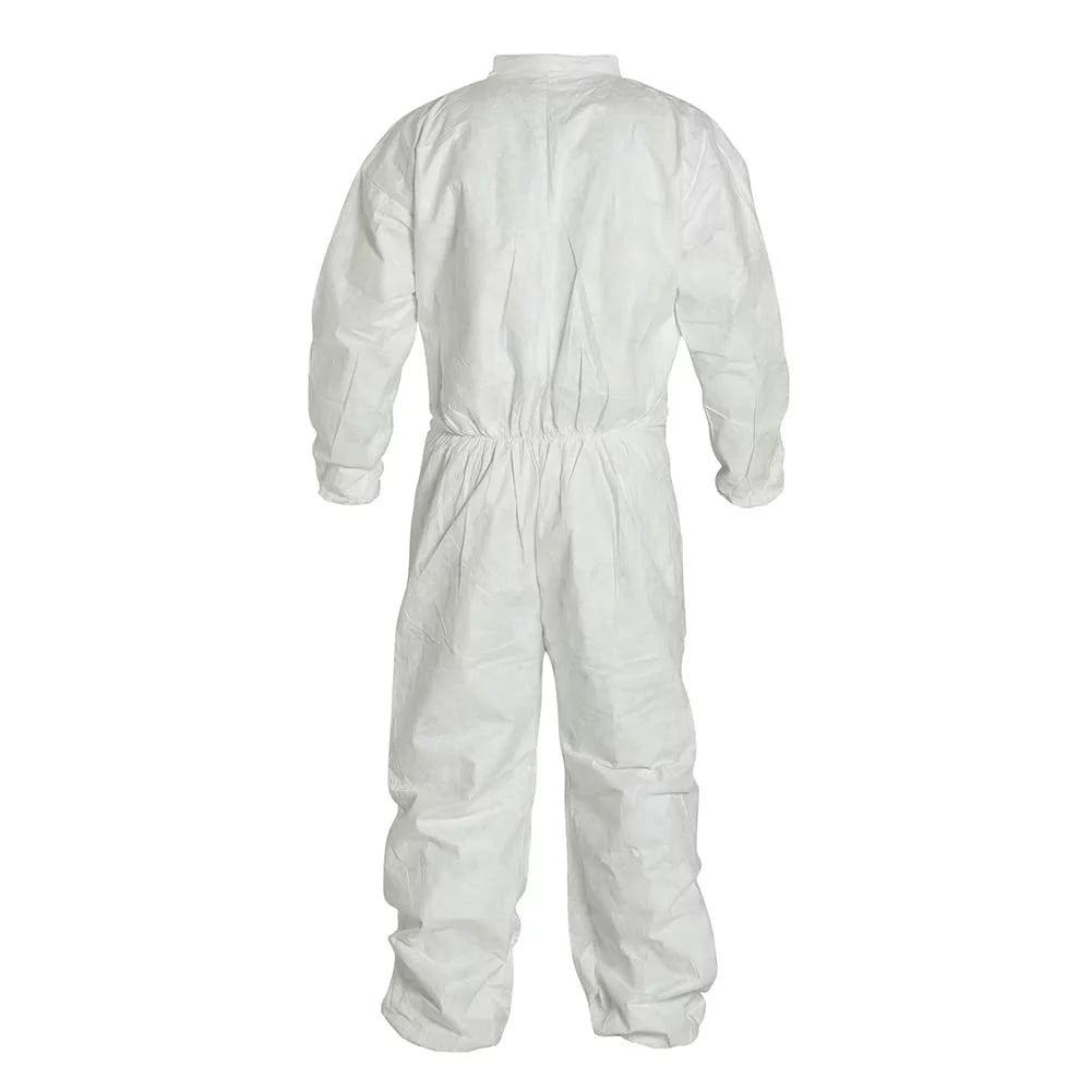 White Medium Coveralls with Elastic Wrists and Ankles C84658
