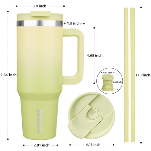 30 oz Stainless Steel Insulated Tumbler With Handle Lid And Straw X878
