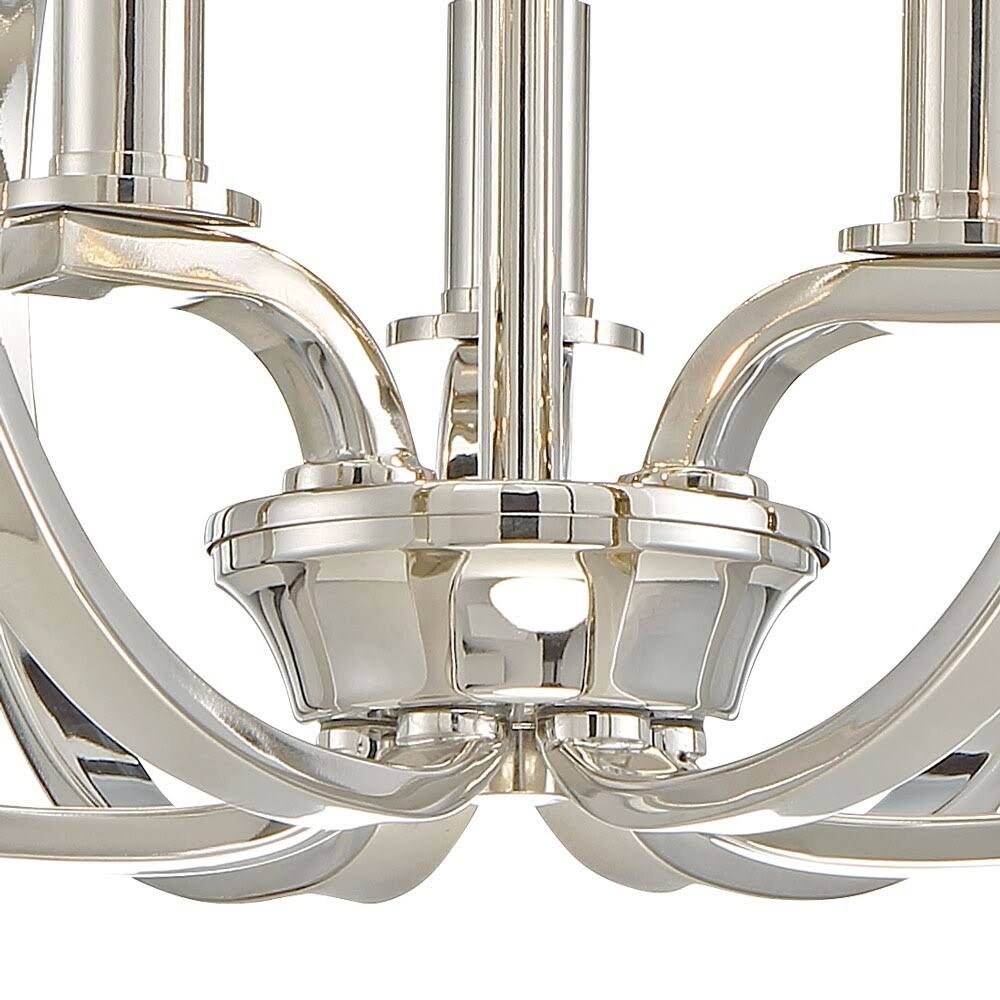 Polished Nickel 3 Light Semi Flush Mount L971
