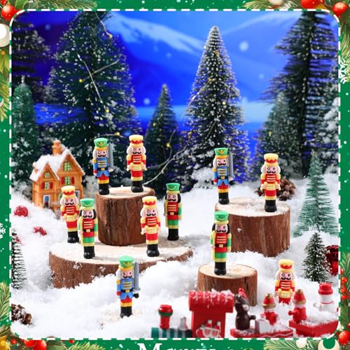 60 Pcs Mini Christmas Nutcrackers Figures Z804511