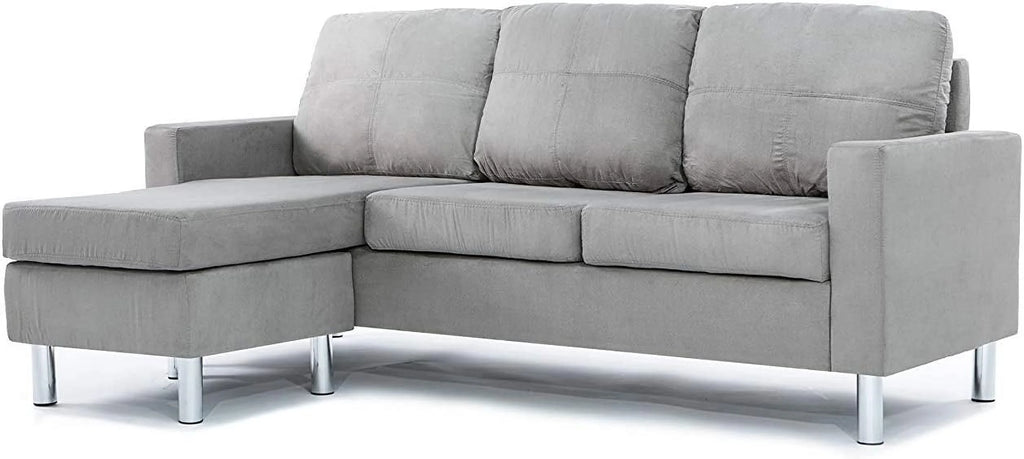 Modern Sectional Sofa Gray L9116