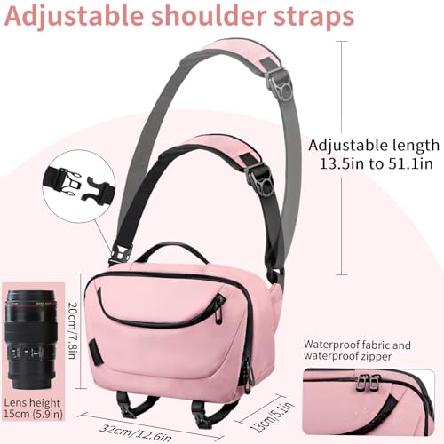 Waterproof Camera Sling Bag with Tripod Holder G396