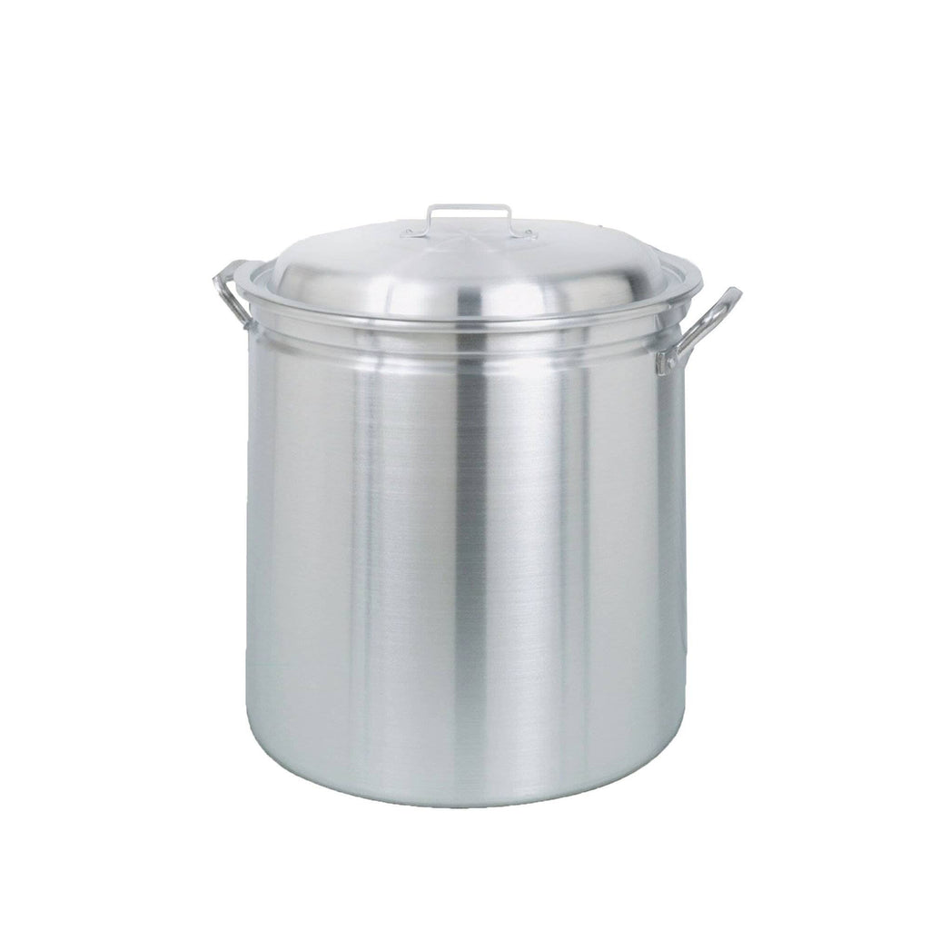 82 Quart Aluminum Stockpot with Lid and Basket X320742