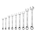 Fully Polished Metric Combination Wrench Set, 9 Piece W6660