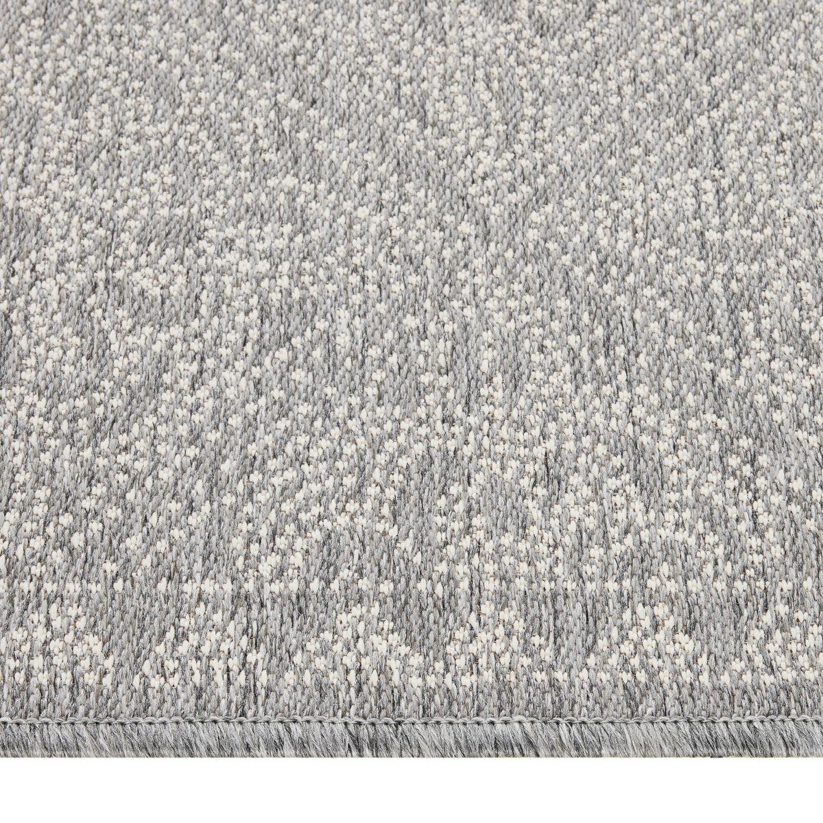 Grey Medallion Non-Skid 27" x 45" Accent Rug with Fringe H446