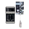Black Drip Coffee Maker with Descaling Powder Bundle Y89081