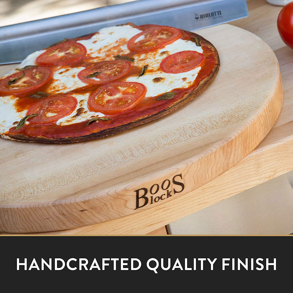 Maple Wood Round Cutting Board, 18" x 18" x 1.5" U7678