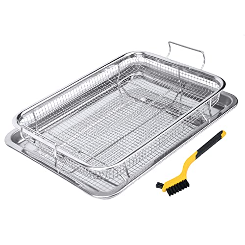 2 Piece 18/8 Stainless Steel Air Fryer Basket Set N90447