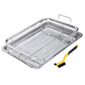 2 Piece 18/8 Stainless Steel Air Fryer Basket Set N90447