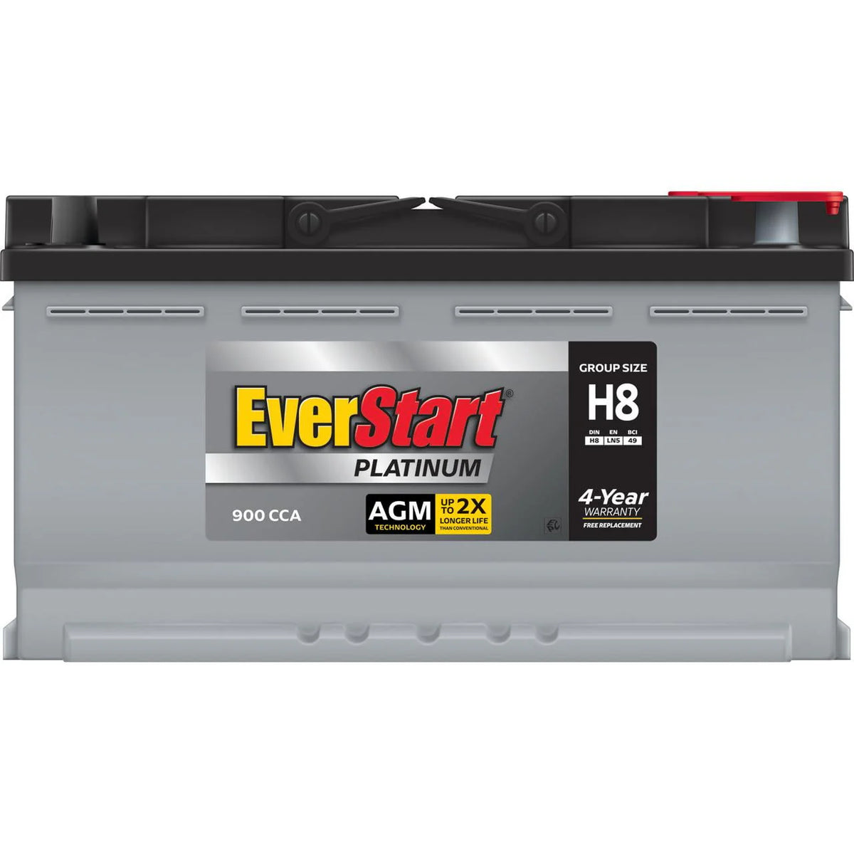 Group Size H8 AGM Battery, 12 Volt, 900 CCA E453
