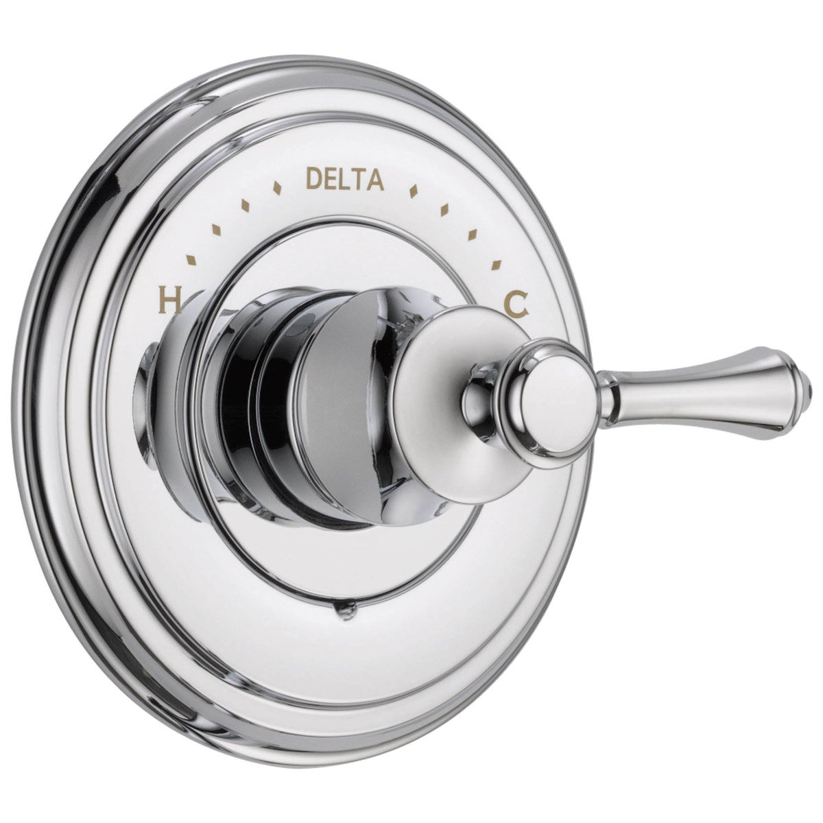 Chrome Finish Shower Faucet Control with Single Lever Handle and Valve V676