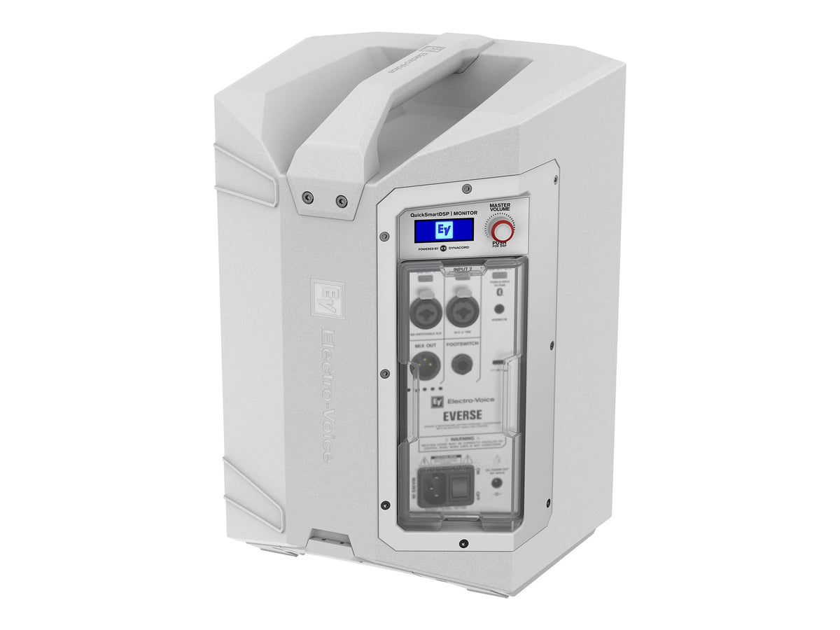White 8" 2-Way Battery Powered Loudspeaker with Bluetooth X871