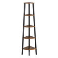 5-Tier Corner Bookcase with Metal Frame W403630
