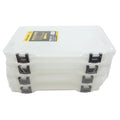Set of 4 Plastic Fishing Tackle Utility Box X406