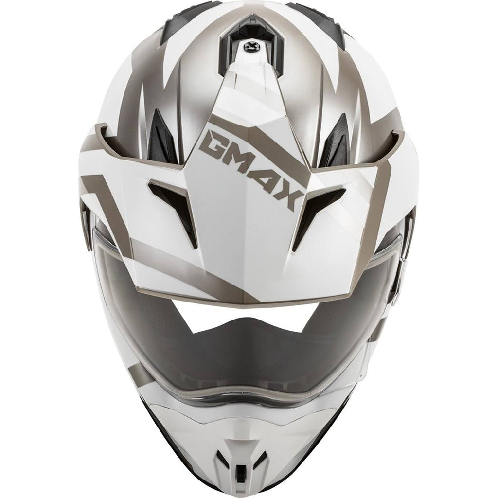 Matte Black Red White Dual-Sport Snow Helmet K82930
